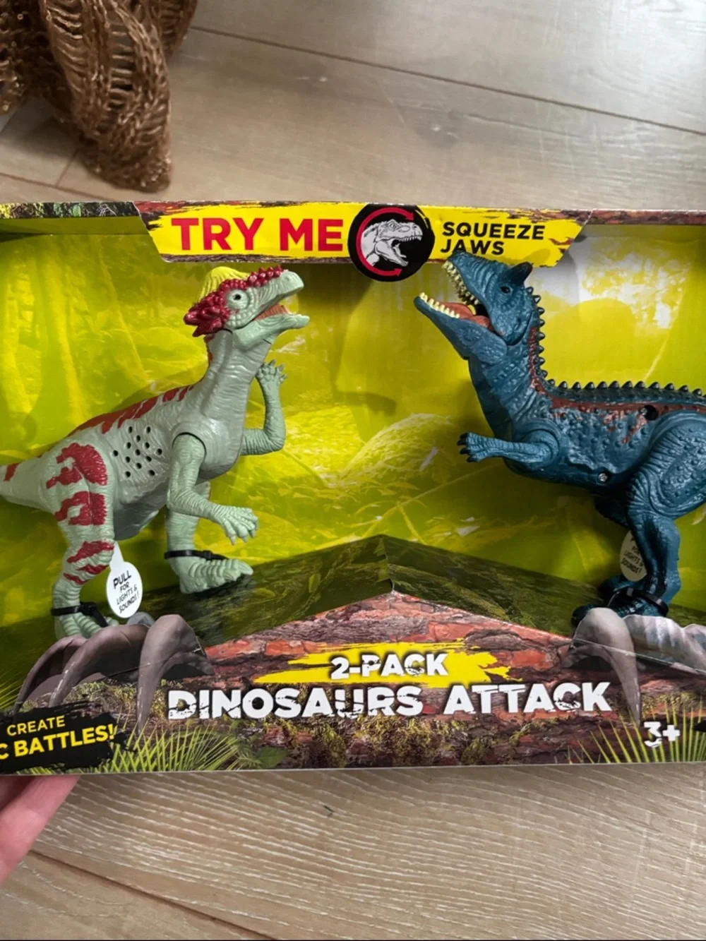 2-Pack Dino Figures with Lights & Sounds NEW!